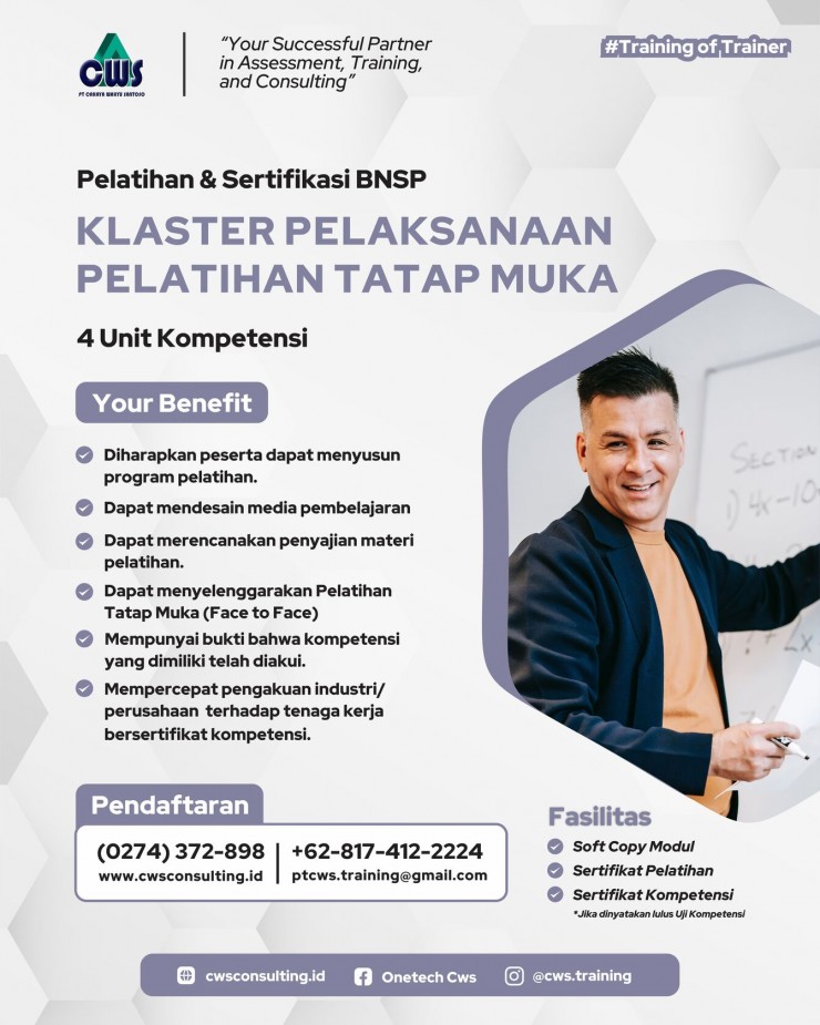 Klaster Pelaksanaan Pelatihan Tatap Muka [TOT] - Online Program