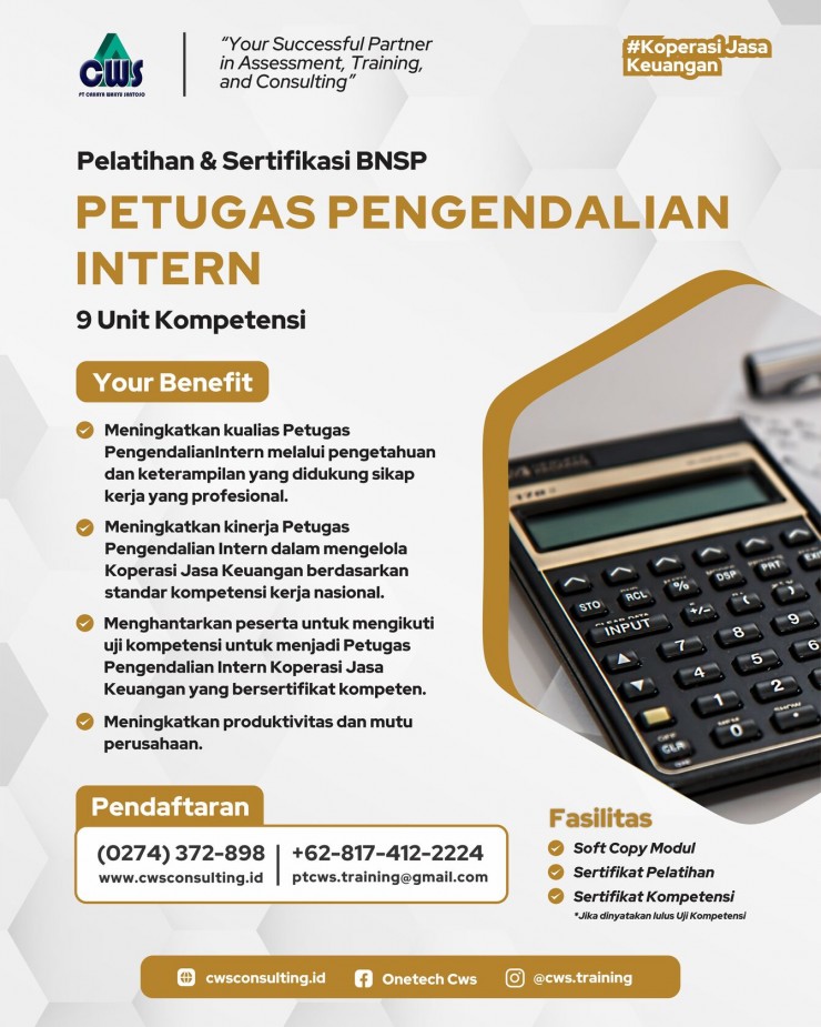 Pelaihan Sertifikasi Petugas Pengendalian Intern