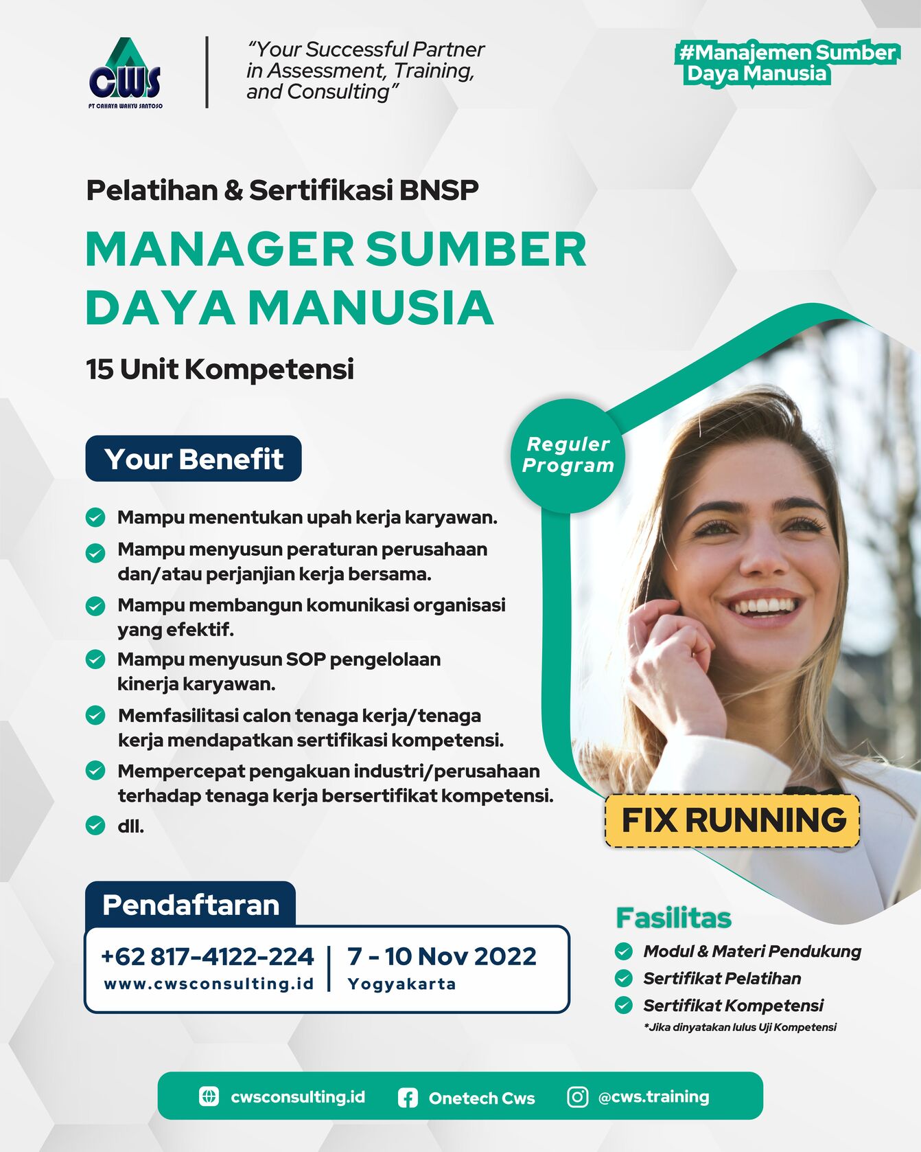 Sertifikasi BNSP Manager Sumber Daya Manusia [MPSDM] - CWS Consulting